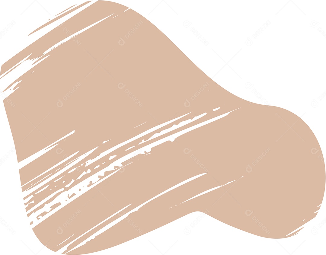 Shape Grunge Mancha de Tinta Marrom Claro Ilustração Vetor EPS