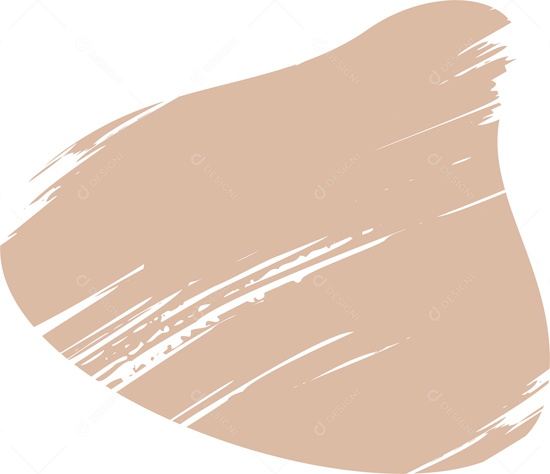 Shape Grunge Mancha de Tinta Marrom Claro Ilustração Vetor EPS