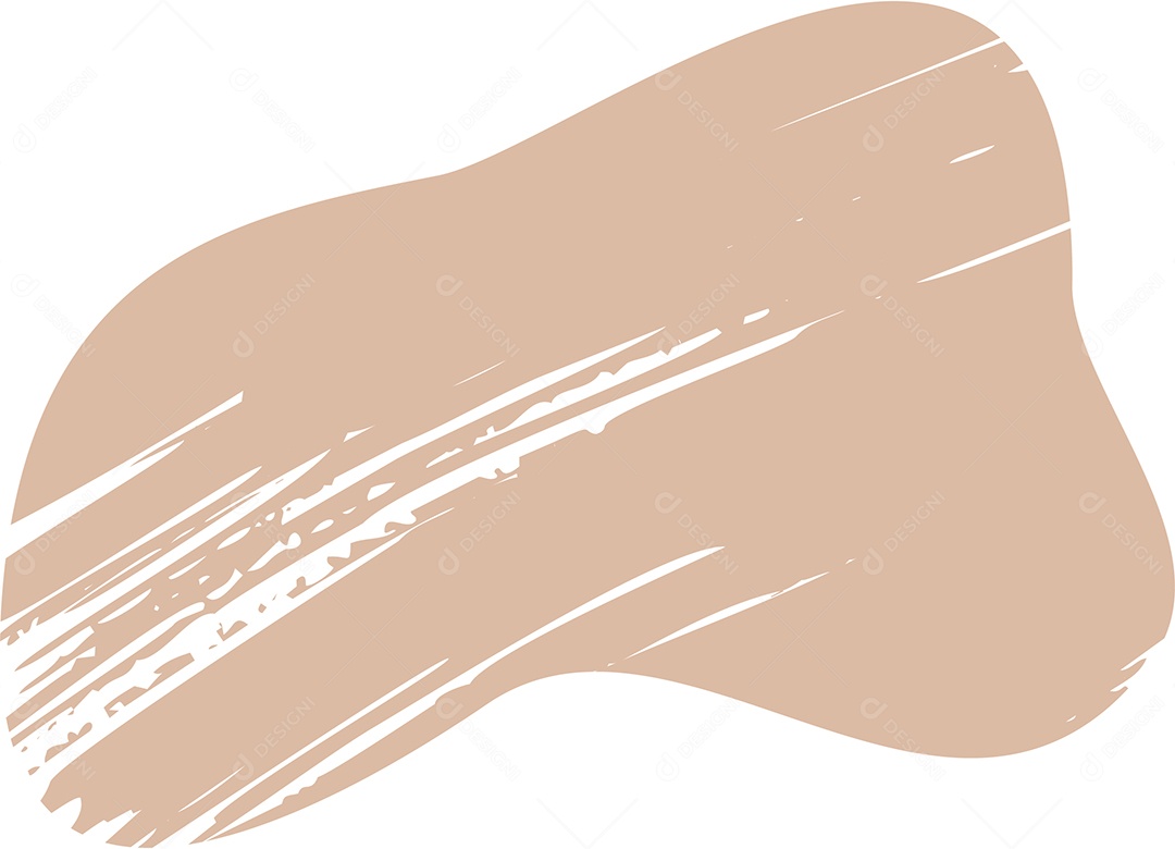 Shape Grunge Mancha de Tinta Marrom Claro Ilustração Vetor EPS