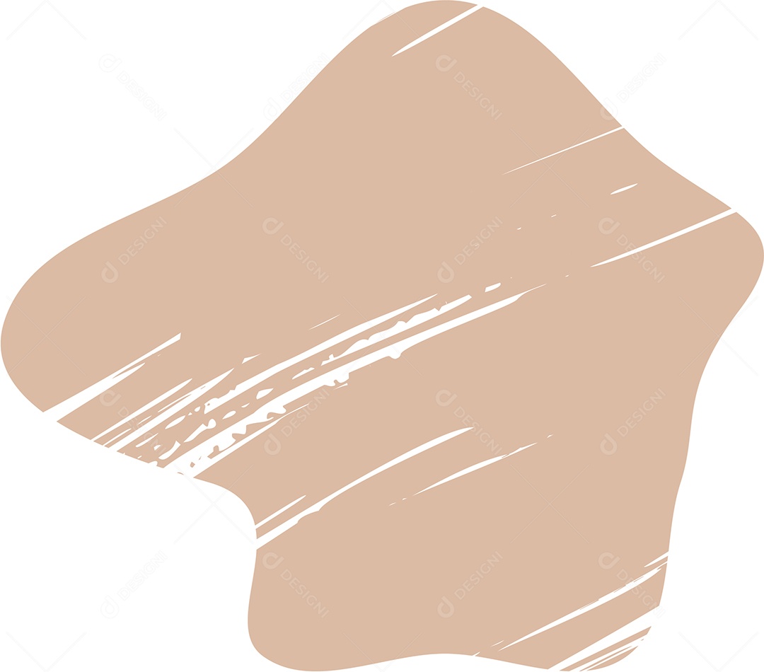 Shape Grunge Mancha de Tinta Marrom Claro Ilustração Vetor EPS