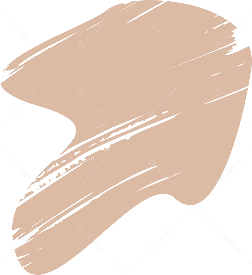 Shape Grunge Mancha de Tinta Marrom Claro Ilustração Vetor EPS