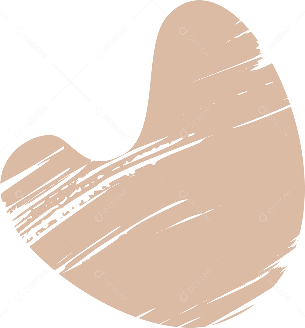 Shape Grunge Mancha de Tinta Marrom Claro Ilustração Vetor EPS