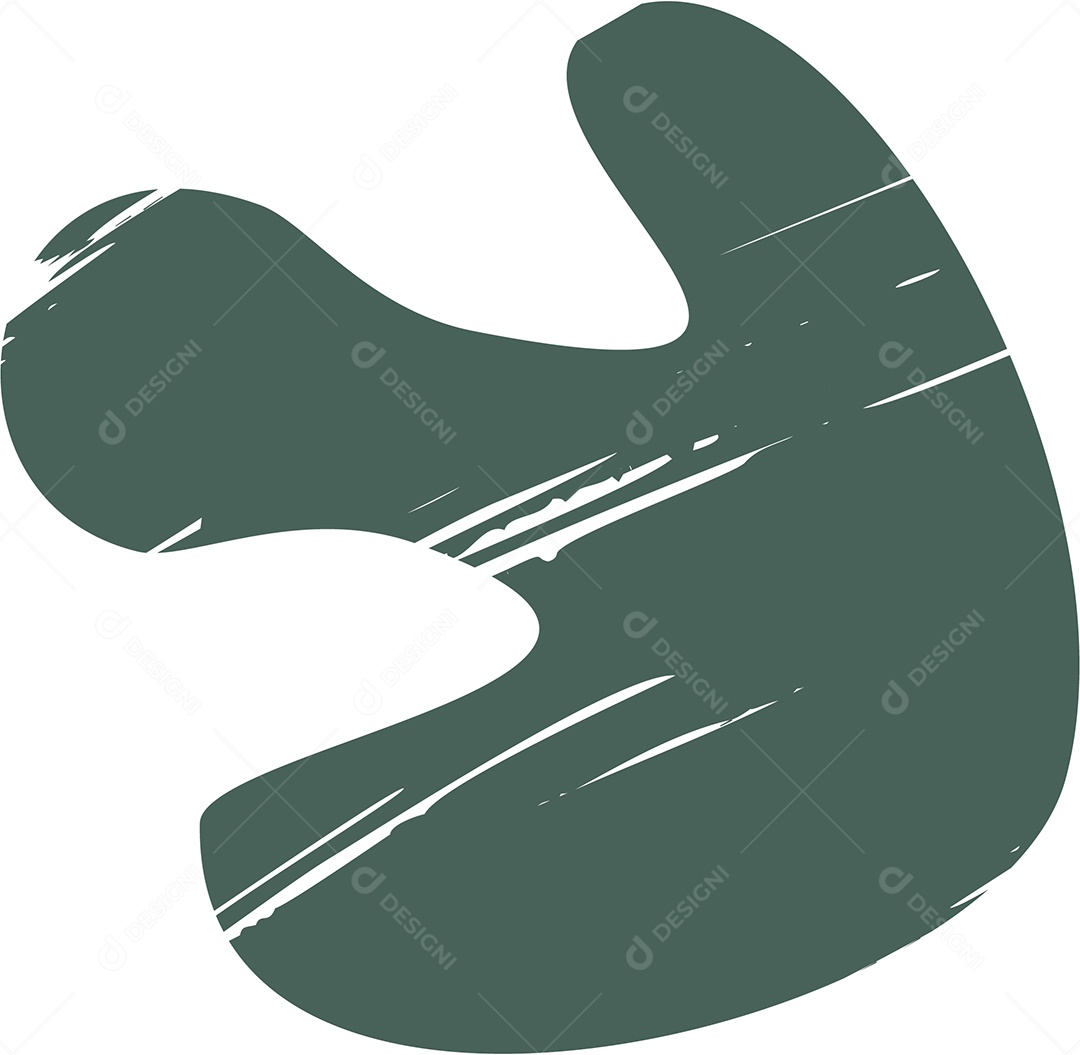 Shape Grunge Mancha de Tinta Verde Ilustração Vetor EPS