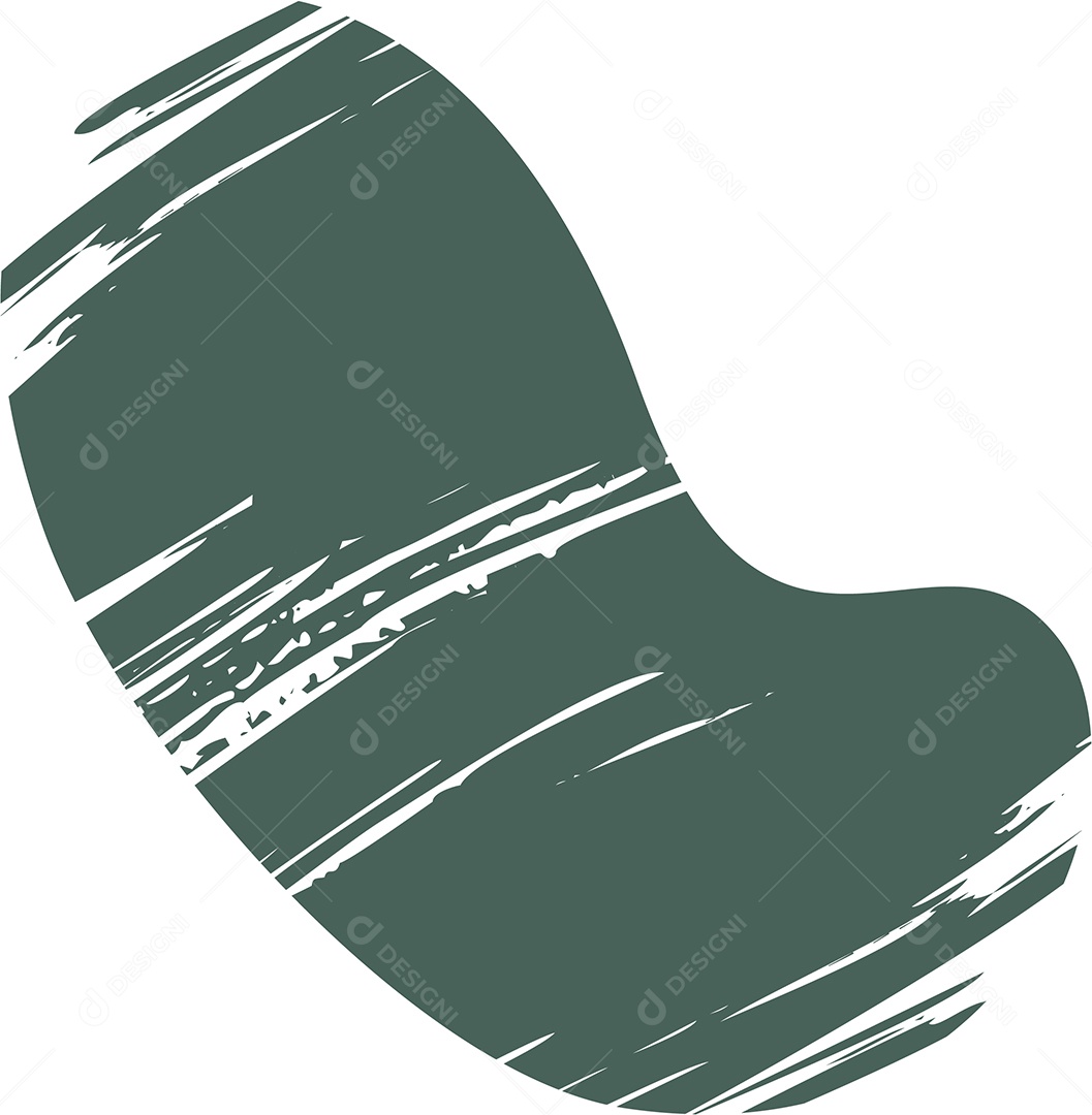 Shape Grunge Mancha de Tinta Verde Ilustração Vetor EPS