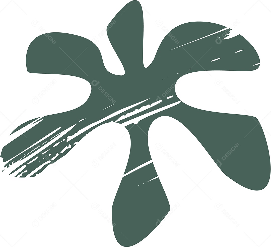 Shape Grunge Mancha de Tinta Verde Ilustração Vetor EPS