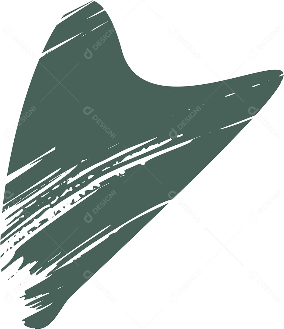 Shape Grunge Mancha de Tinta Verde Ilustração Vetor EPS