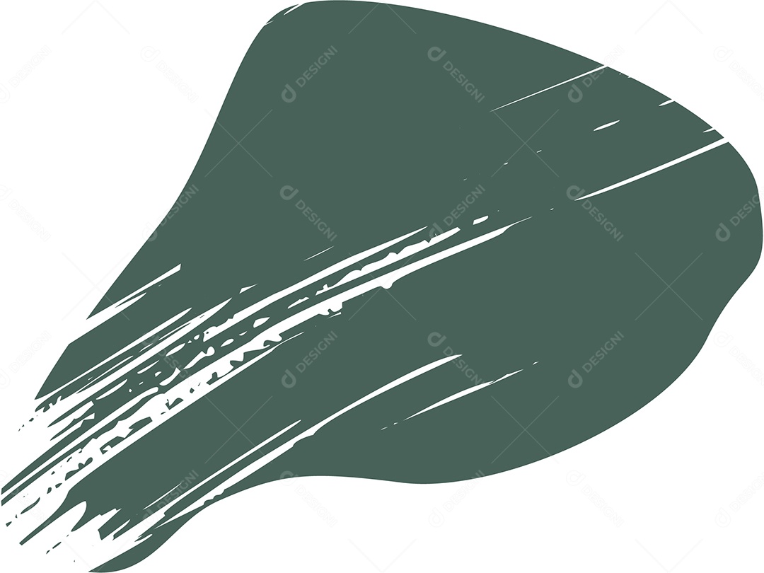 Shape Grunge Mancha de Tinta Verde Ilustração Vetor EPS