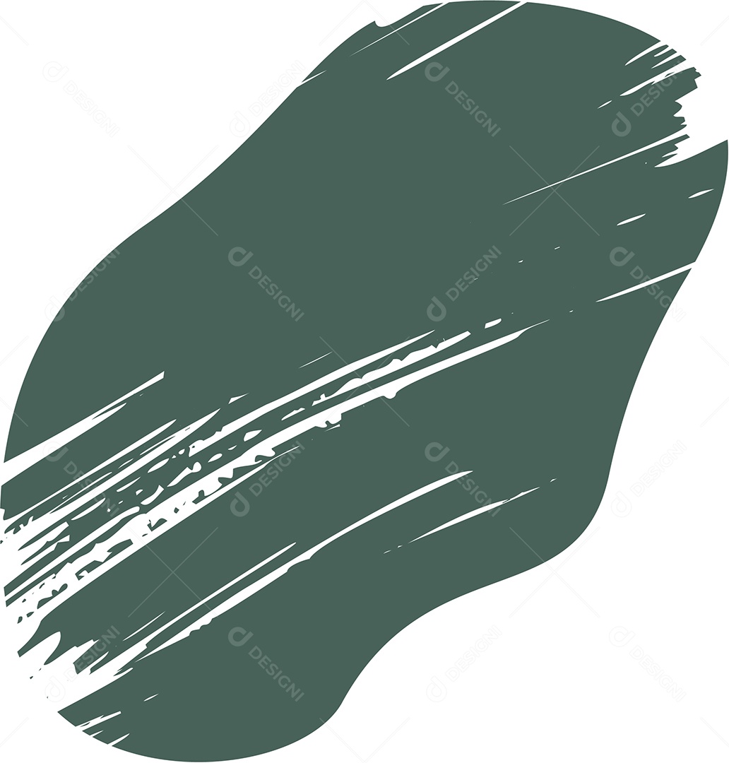 Shape Grunge Mancha de Tinta Verde Ilustração Vetor EPS