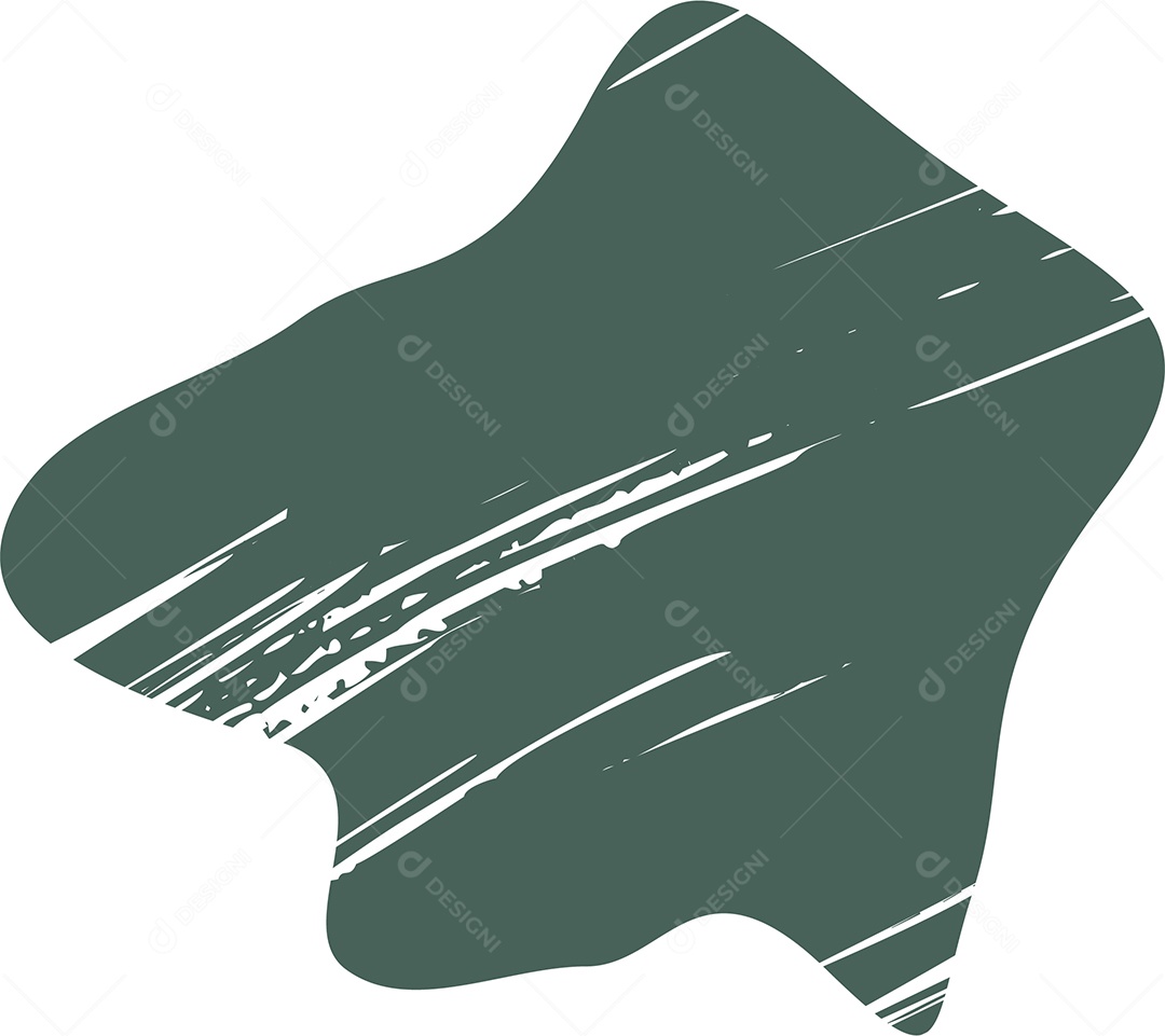 Shape Grunge Mancha de Tinta Verde Ilustração Vetor EPS