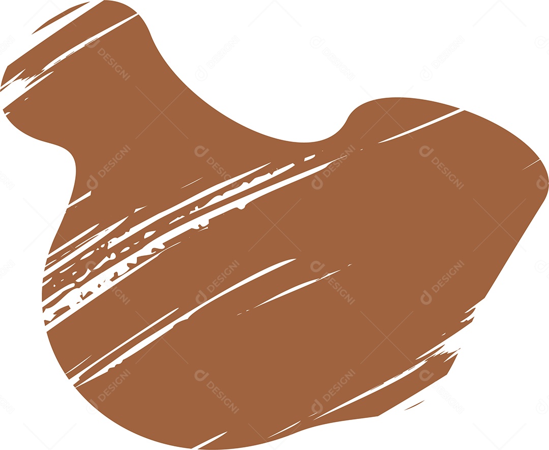 Shape Grunge Mancha de Tinta Marrom Ilustração Vetor EPS