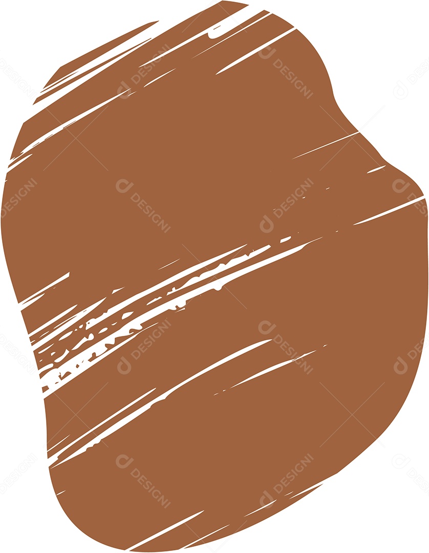 Shape Grunge Mancha de Tinta Marrom Ilustração Vetor EPS