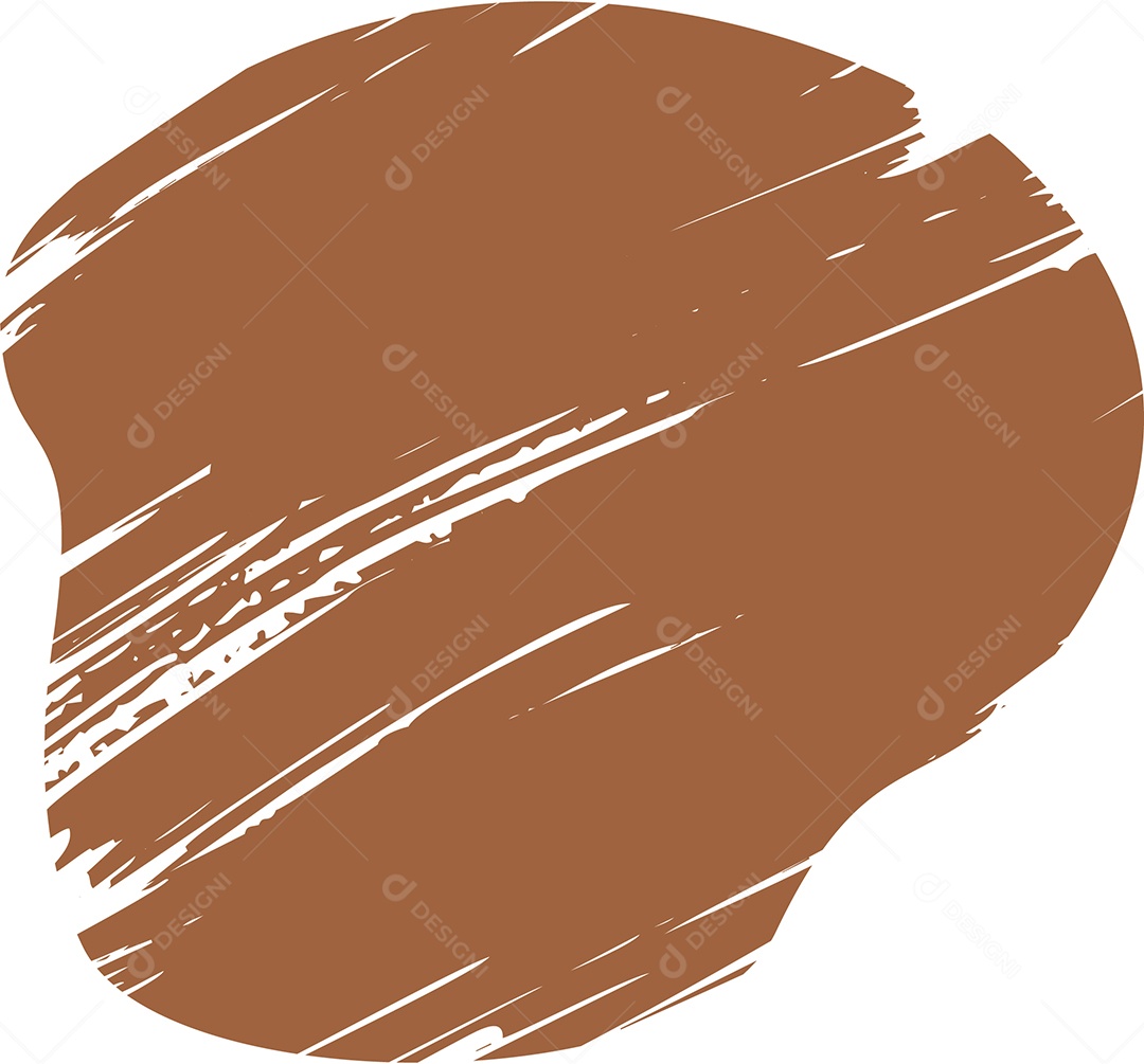 Shape Grunge Mancha de Tinta Marrom Ilustração Vetor EPS