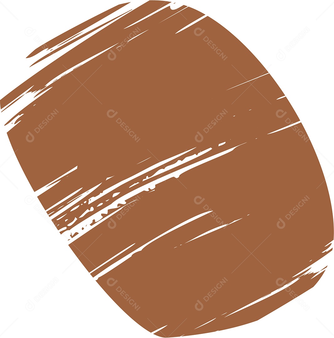 Shape Grunge Mancha de Tinta Marrom Ilustração Vetor EPS