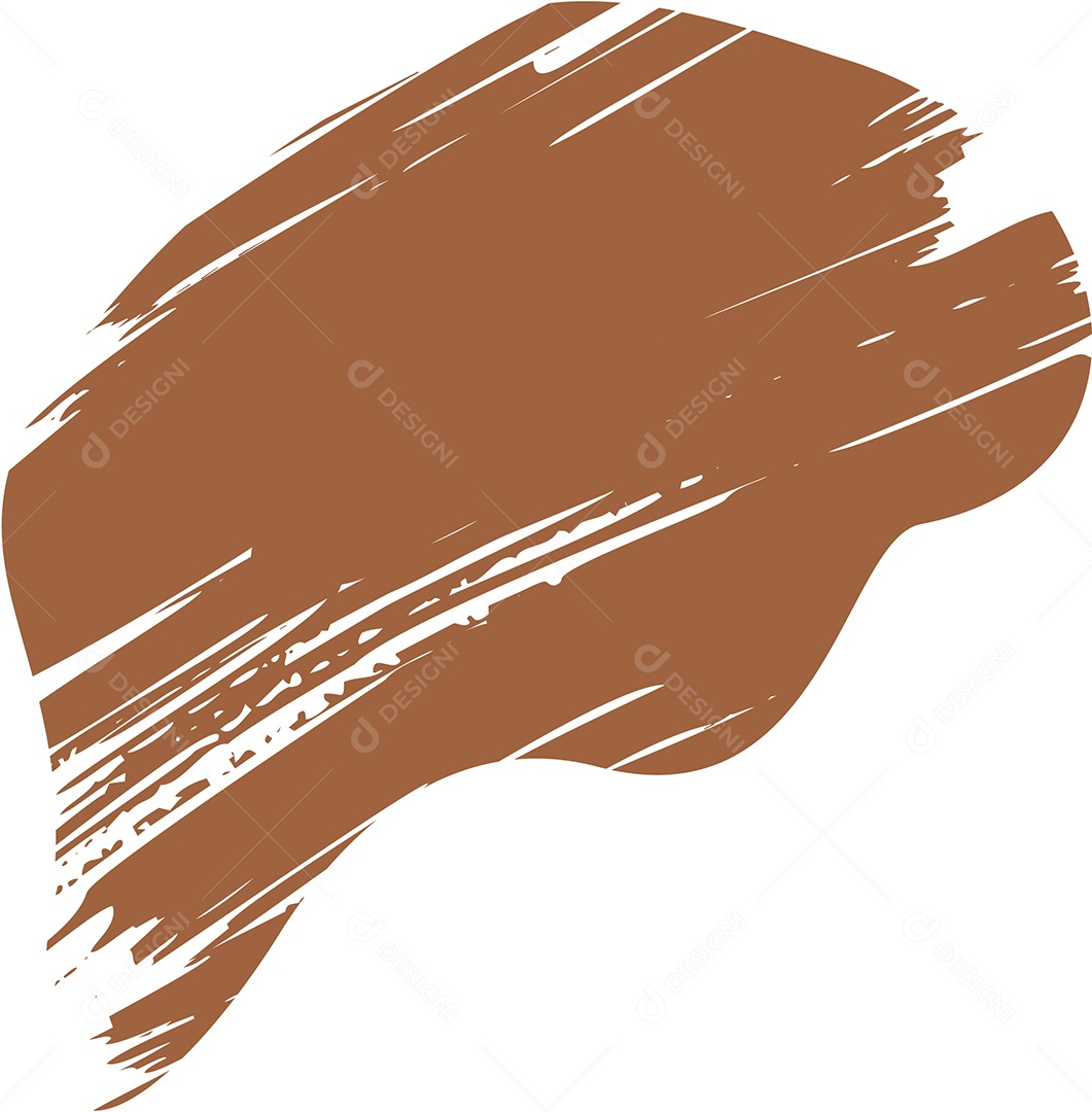Shape Grunge Mancha de Tinta Marrom Ilustração Vetor EPS