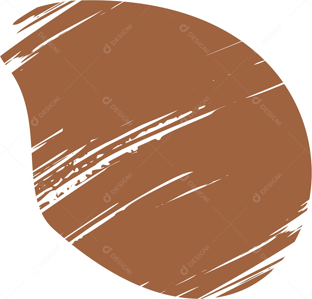 Shape Grunge Mancha de Tinta Marrom Ilustração Vetor EPS