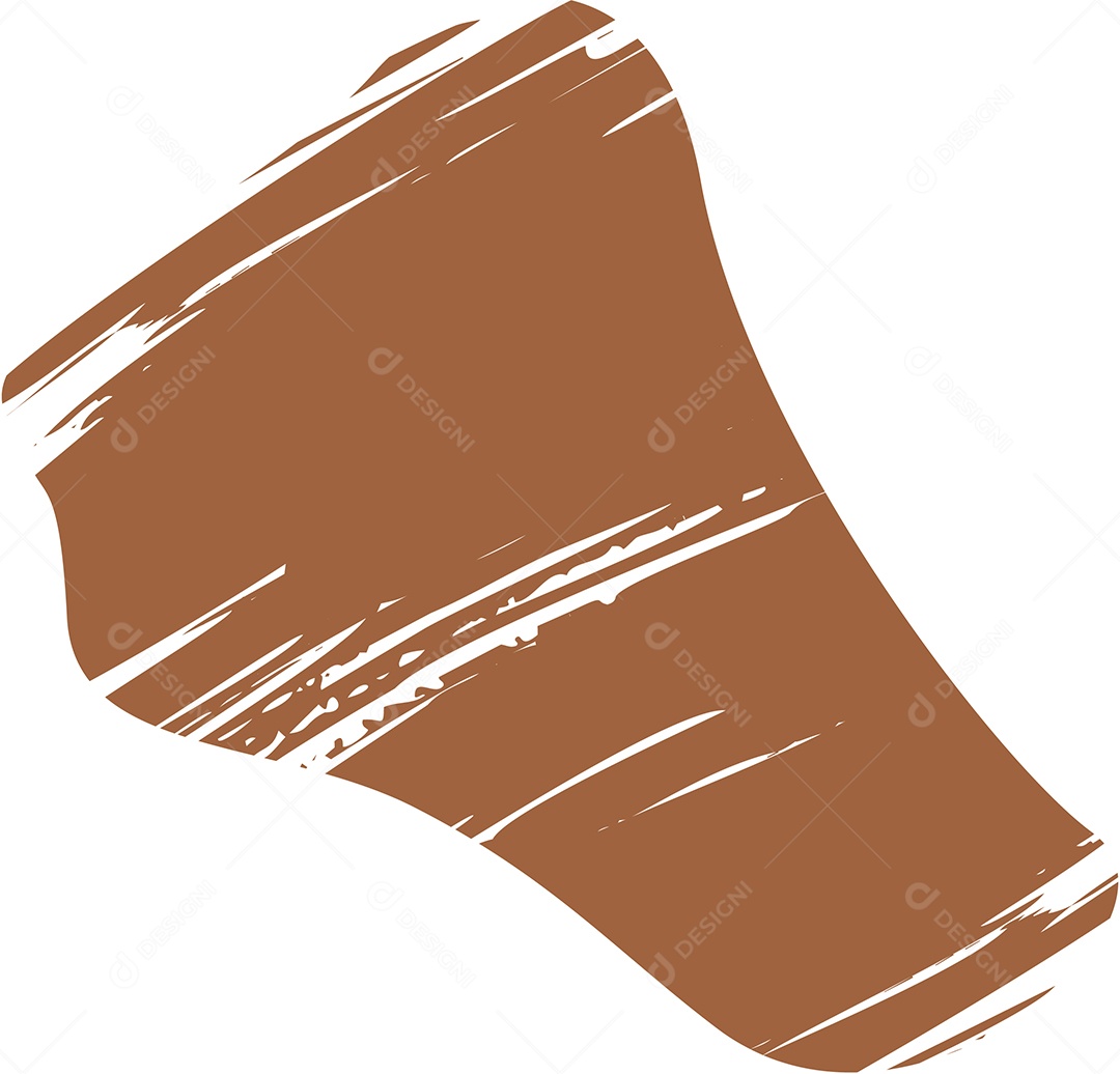 Shape Grunge Mancha de Tinta Marrom Ilustração Vetor EPS