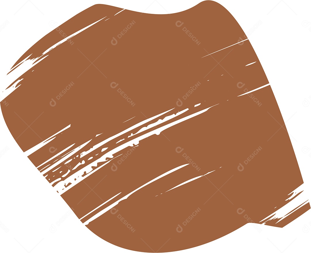 Shape Grunge Mancha de Tinta Marrom Ilustração Vetor EPS
