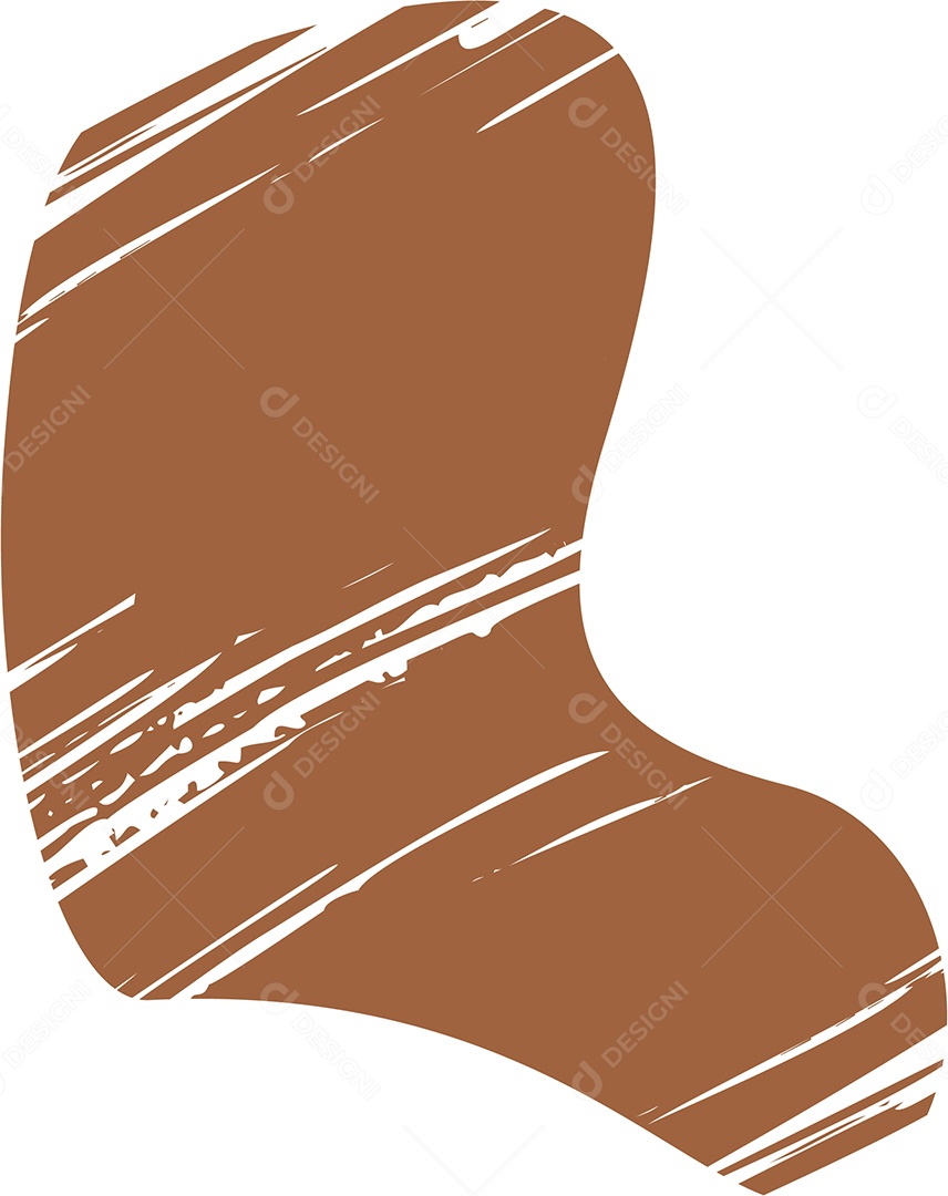 Shape Grunge Mancha de Tinta Marrom Ilustração Vetor EPS