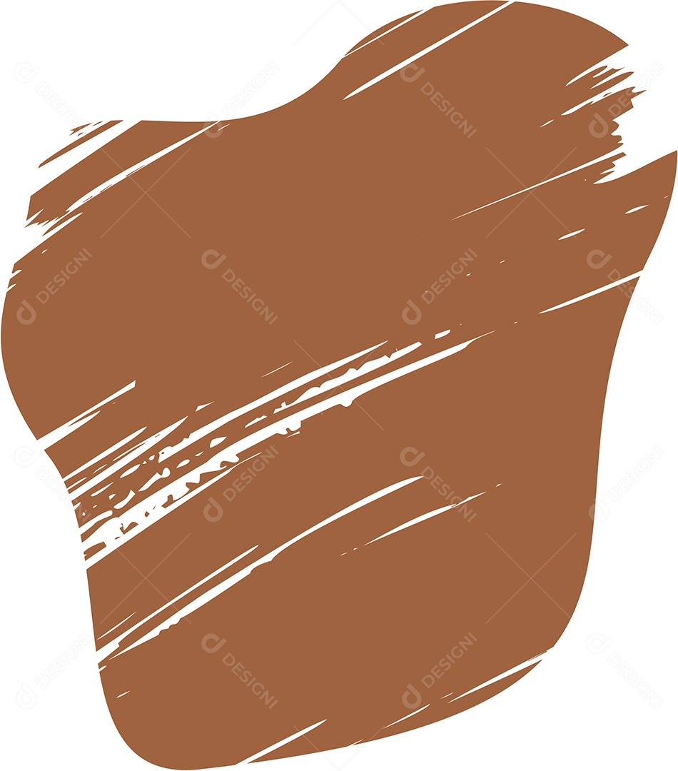 Shape Grunge Mancha de Tinta Marrom Ilustração Vetor EPS
