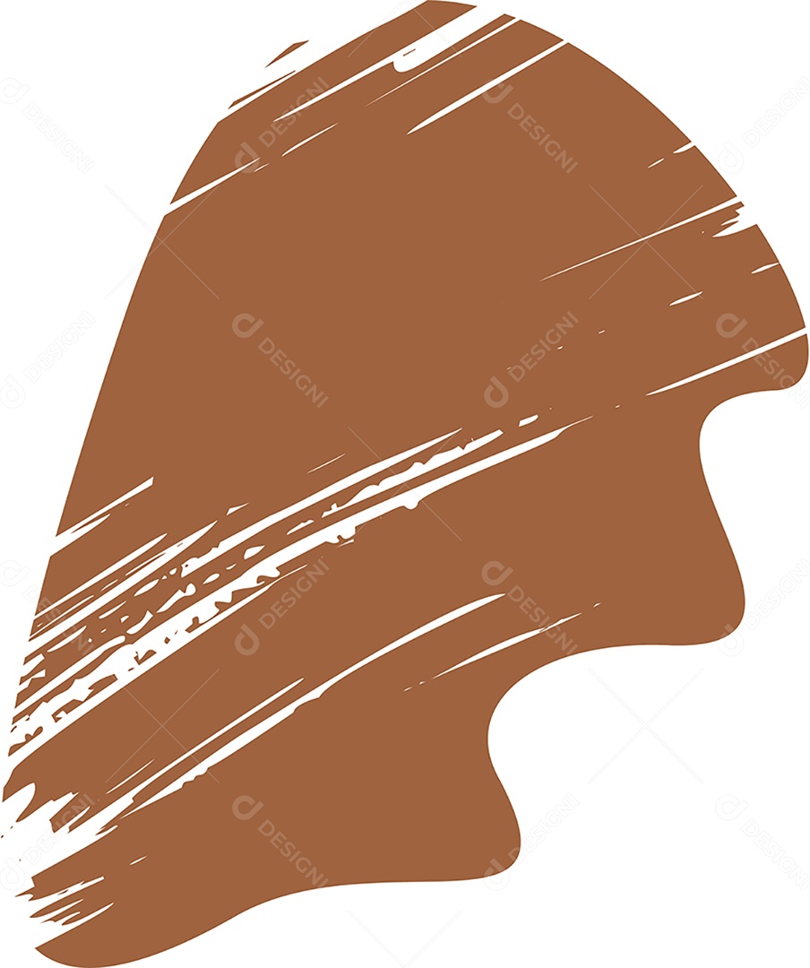 Shape Grunge Mancha de Tinta Marrom Ilustração Vetor EPS