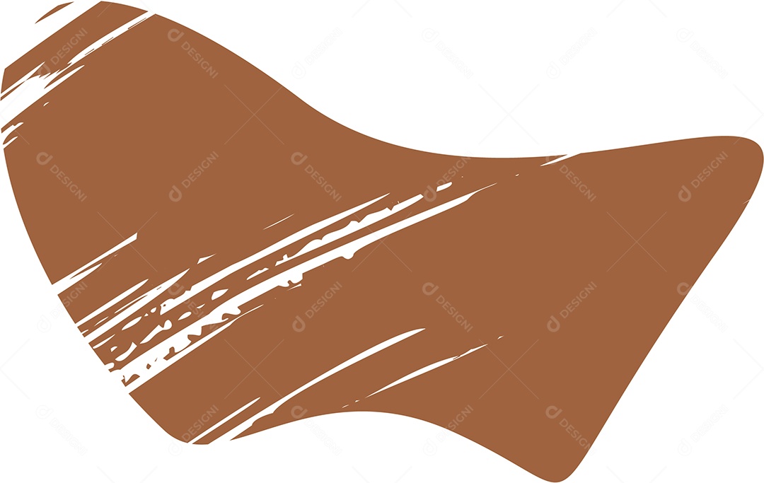 Shape Grunge Mancha de Tinta Marrom Ilustração Vetor EPS