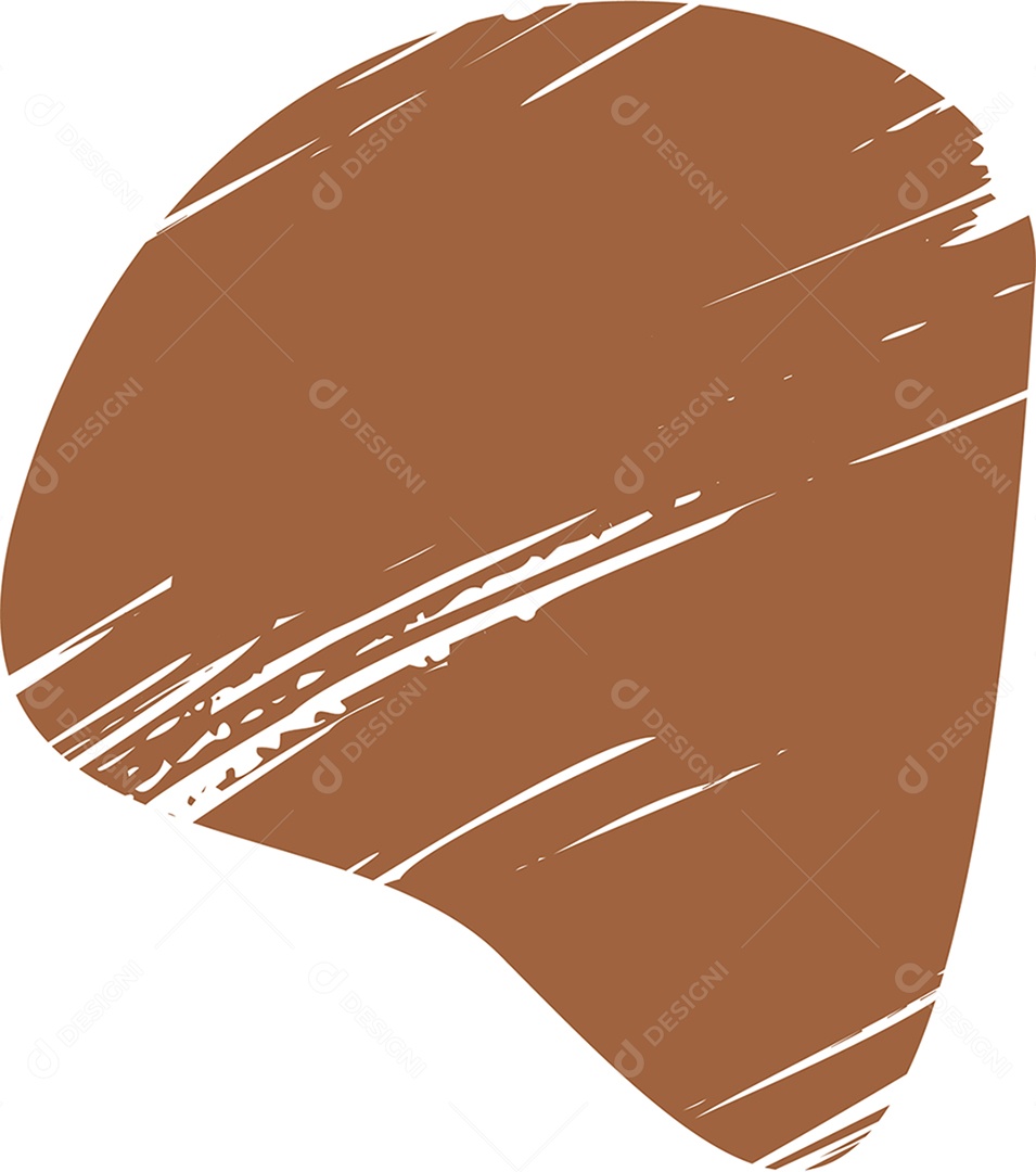 Shape Grunge Mancha de Tinta Marrom Ilustração Vetor EPS