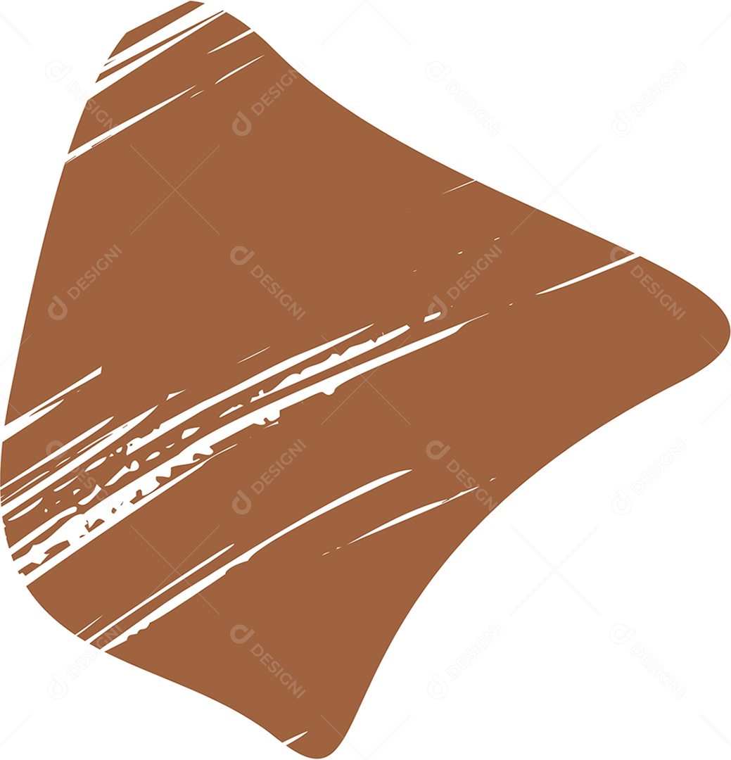 Shape Grunge Mancha de Tinta Marrom Ilustração Vetor EPS