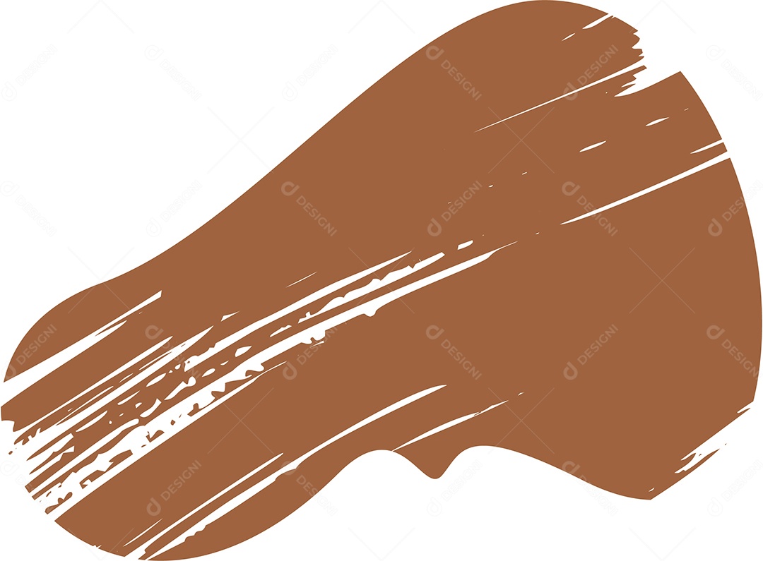 Shape Grunge Mancha de Tinta Marrom Ilustração Vetor EPS