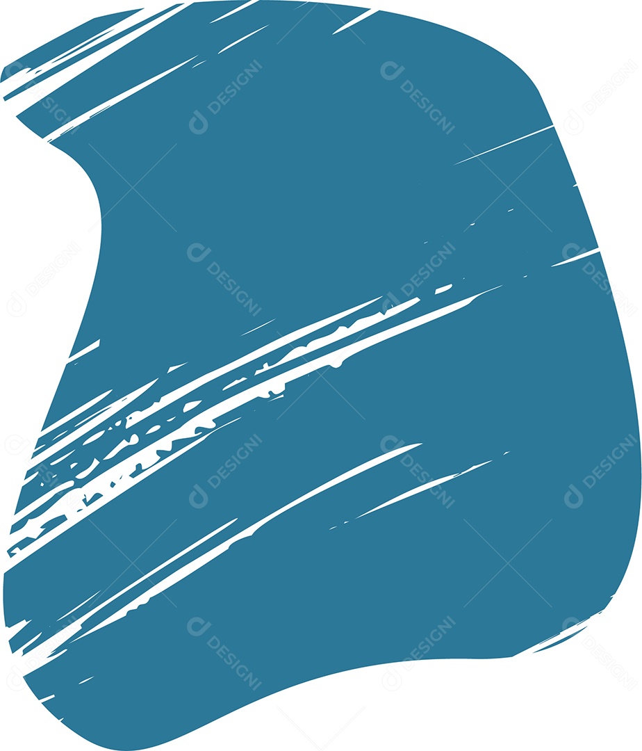 Shape Grunge Mancha de Tinta Azul Ilustração Vetor EPS