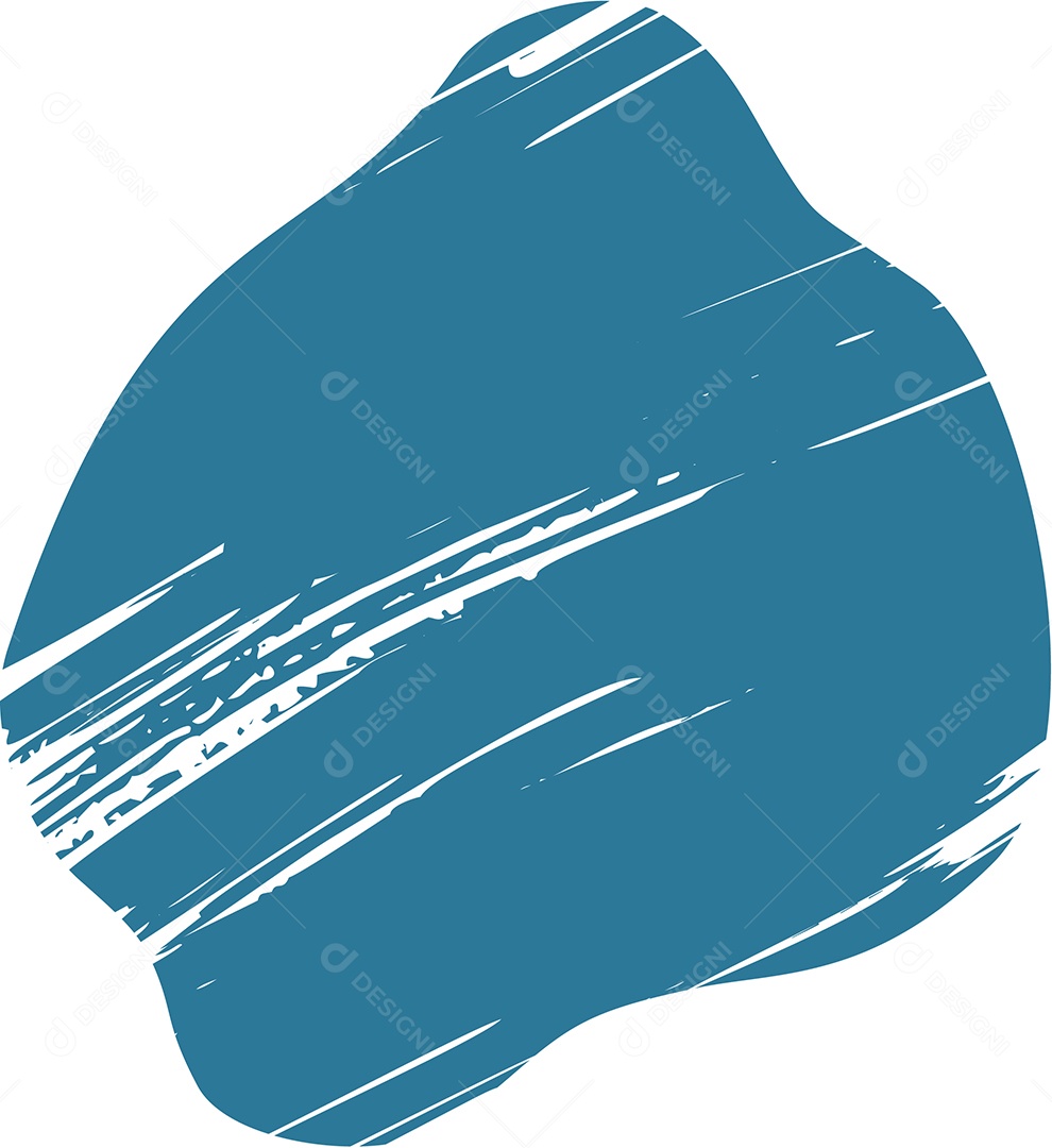 Shape Grunge Mancha de Tinta Azul Ilustração Vetor EPS