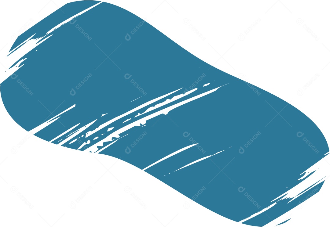 Shape Grunge Mancha de Tinta Azul Ilustração Vetor EPS