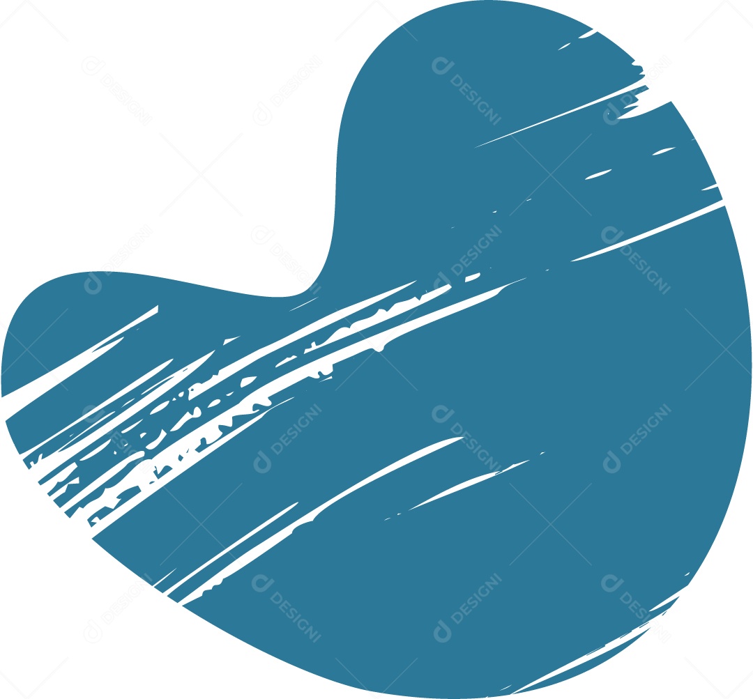 Shape Grunge Mancha de Tinta Azul Ilustração Vetor EPS