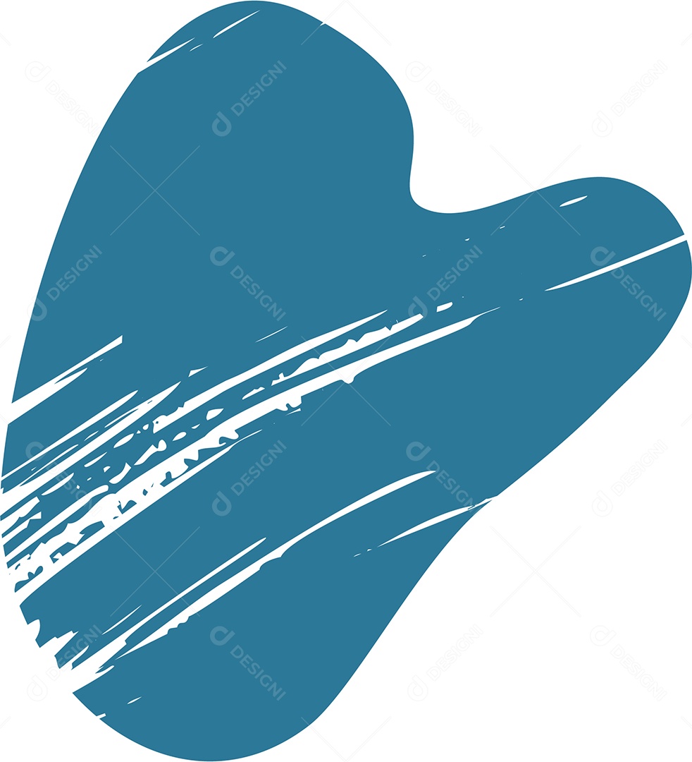 Shape Grunge Mancha de Tinta Azul Ilustração Vetor EPS