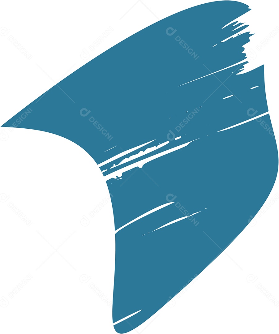 Shape Grunge Mancha de Tinta Azul Ilustração Vetor EPS