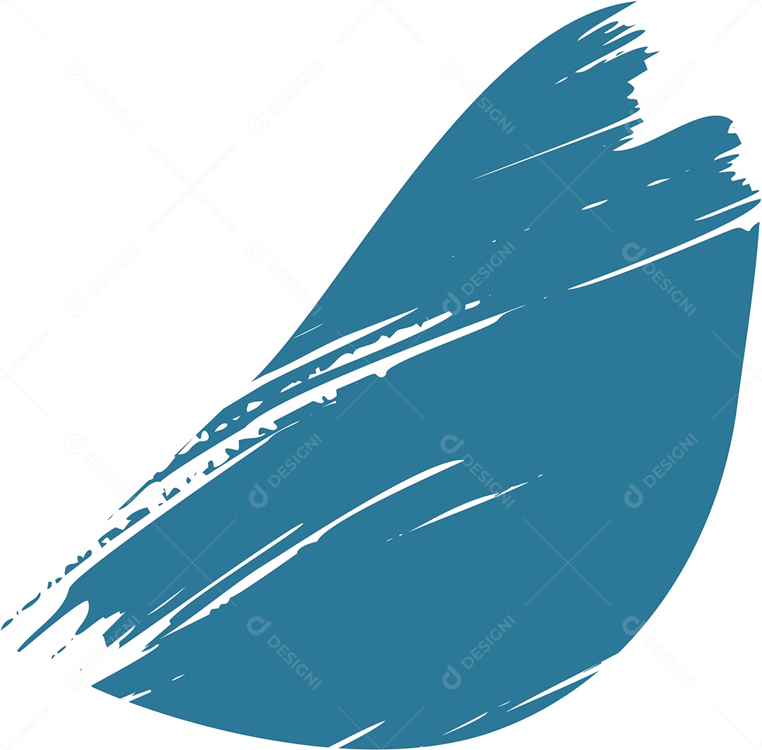 Shape Grunge Mancha de Tinta Azul Ilustração Vetor EPS