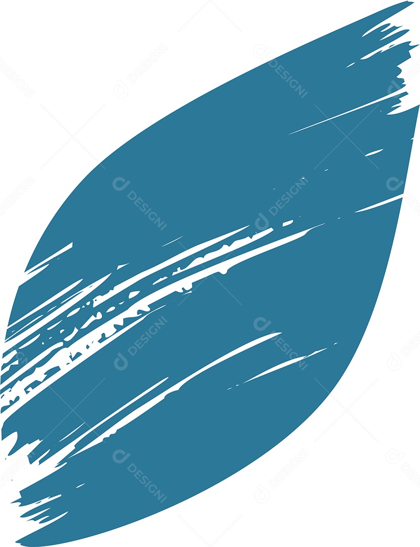 Shape Grunge Mancha de Tinta Azul Ilustração Vetor EPS