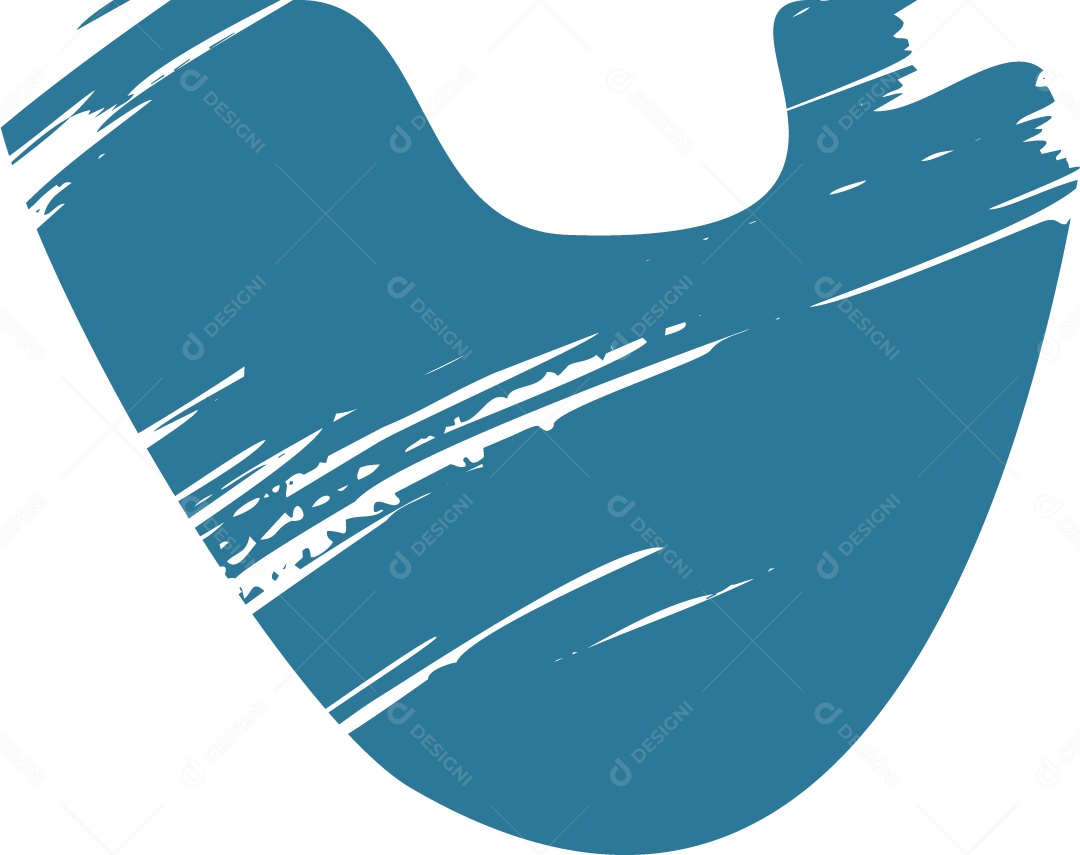 Shape Grunge Mancha de Tinta Azul Ilustração Vetor EPS