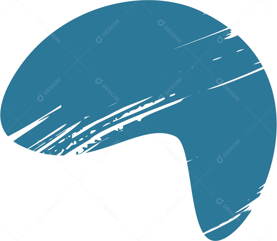 Shape Grunge Mancha de Tinta Azul Ilustração Vetor EPS