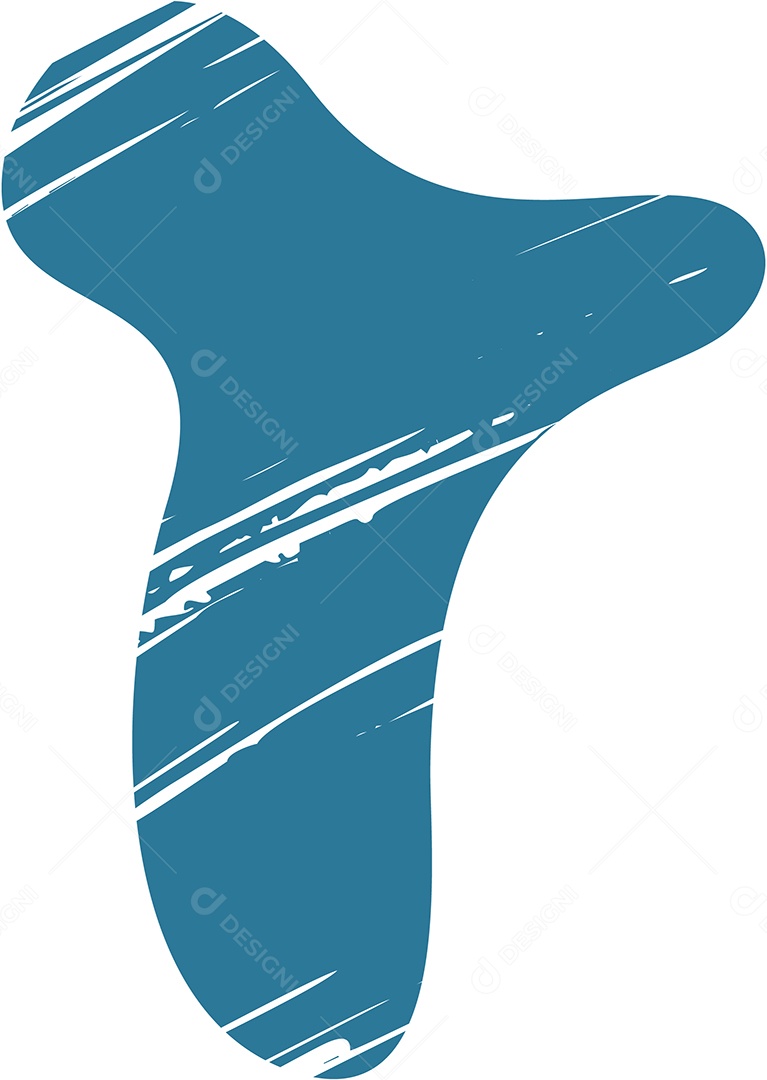 Shape Grunge Mancha de Tinta Azul Ilustração Vetor EPS