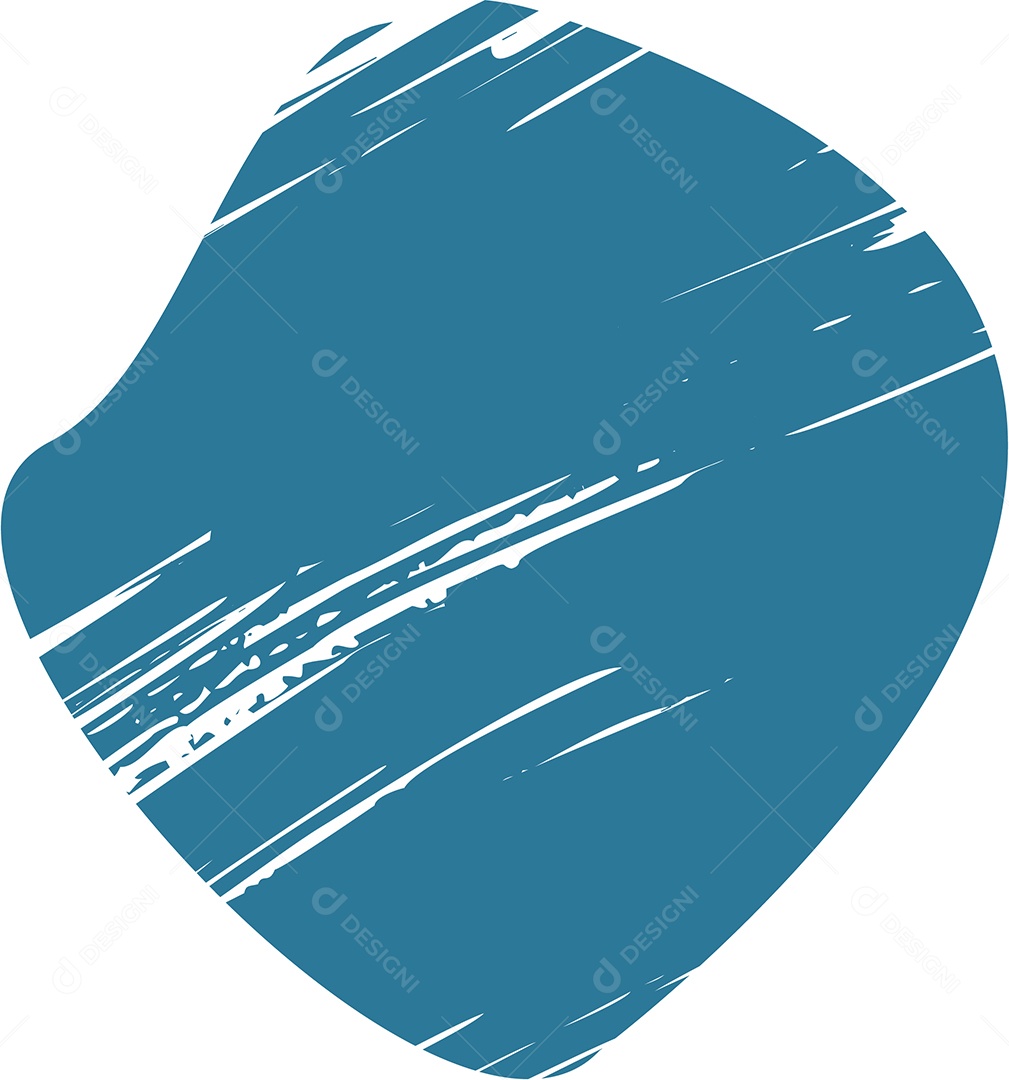 Shape Grunge Mancha de Tinta Azul Ilustração Vetor EPS