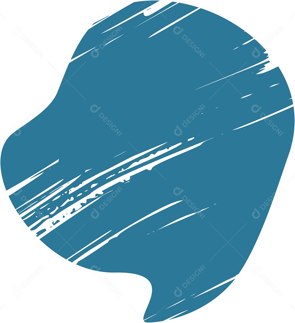 Shape Grunge Mancha de Tinta Azul Ilustração Vetor EPS