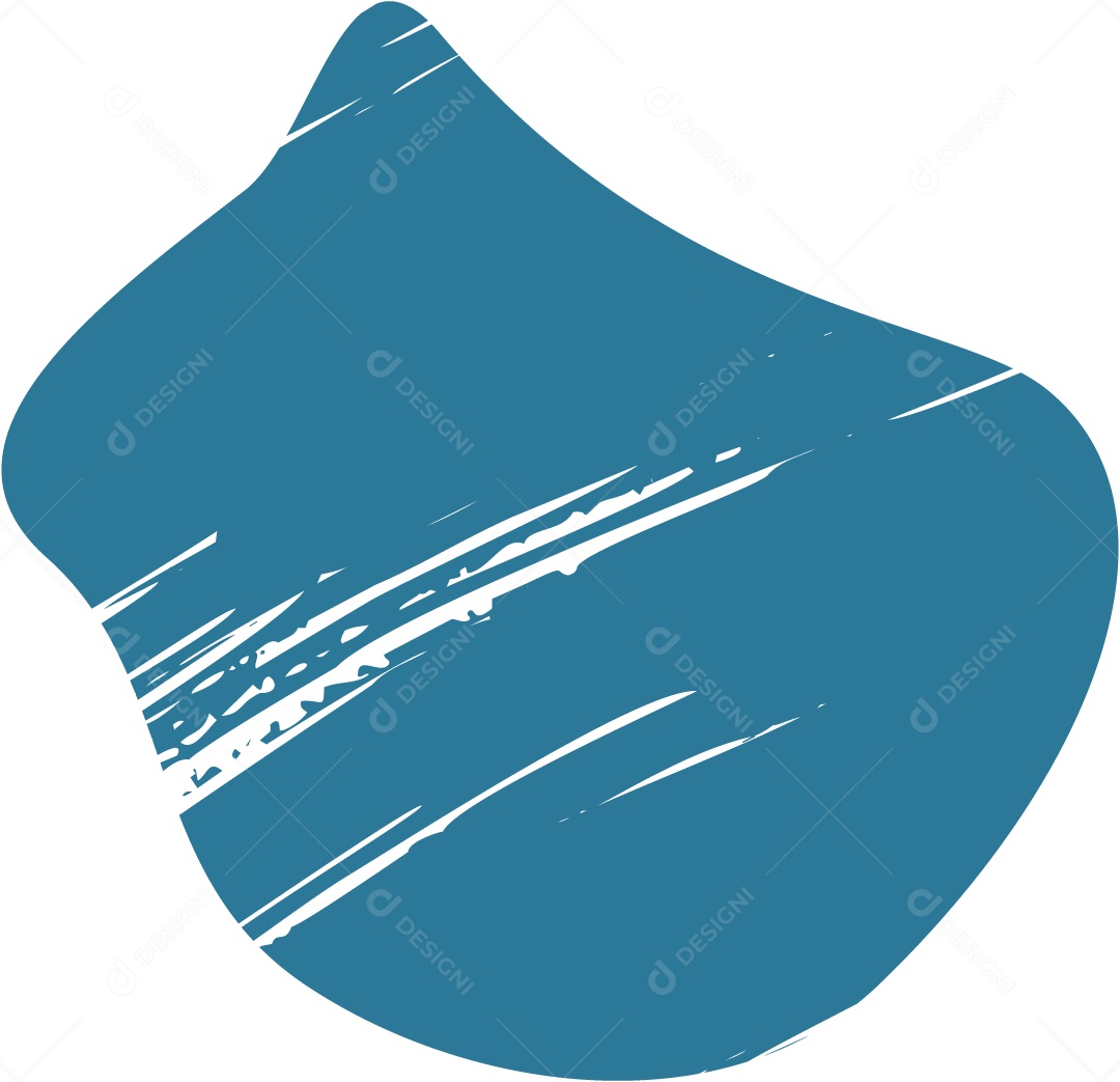 Shape Grunge Mancha de Tinta Azul Ilustração Vetor EPS