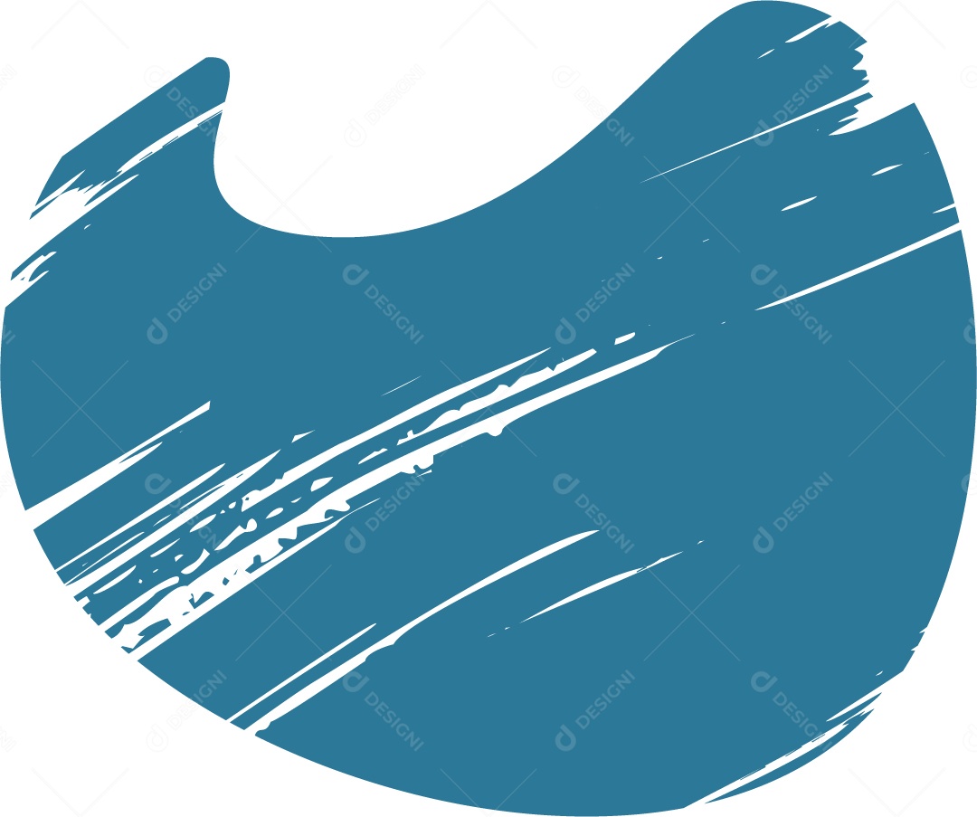 Shape Grunge Mancha de Tinta Azul Ilustração Vetor EPS