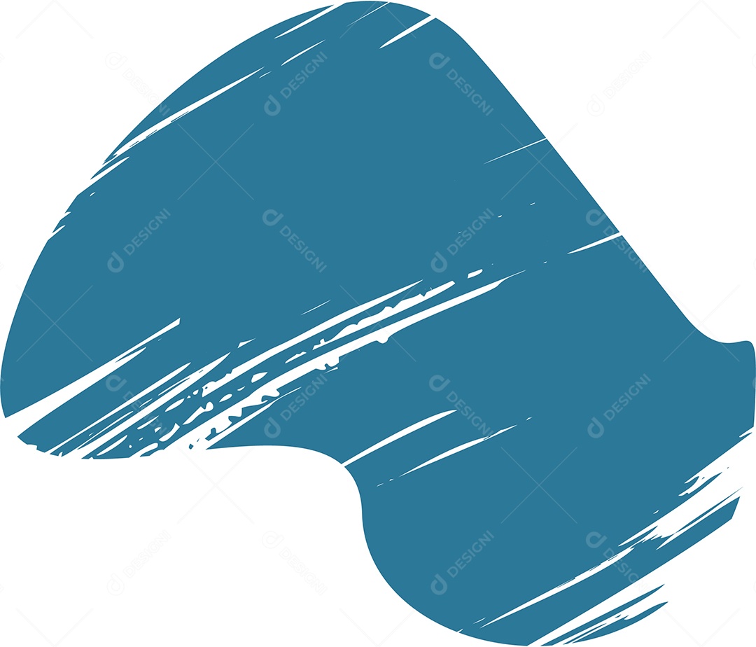 Shape Grunge Mancha de Tinta Azul Ilustração Vetor EPS