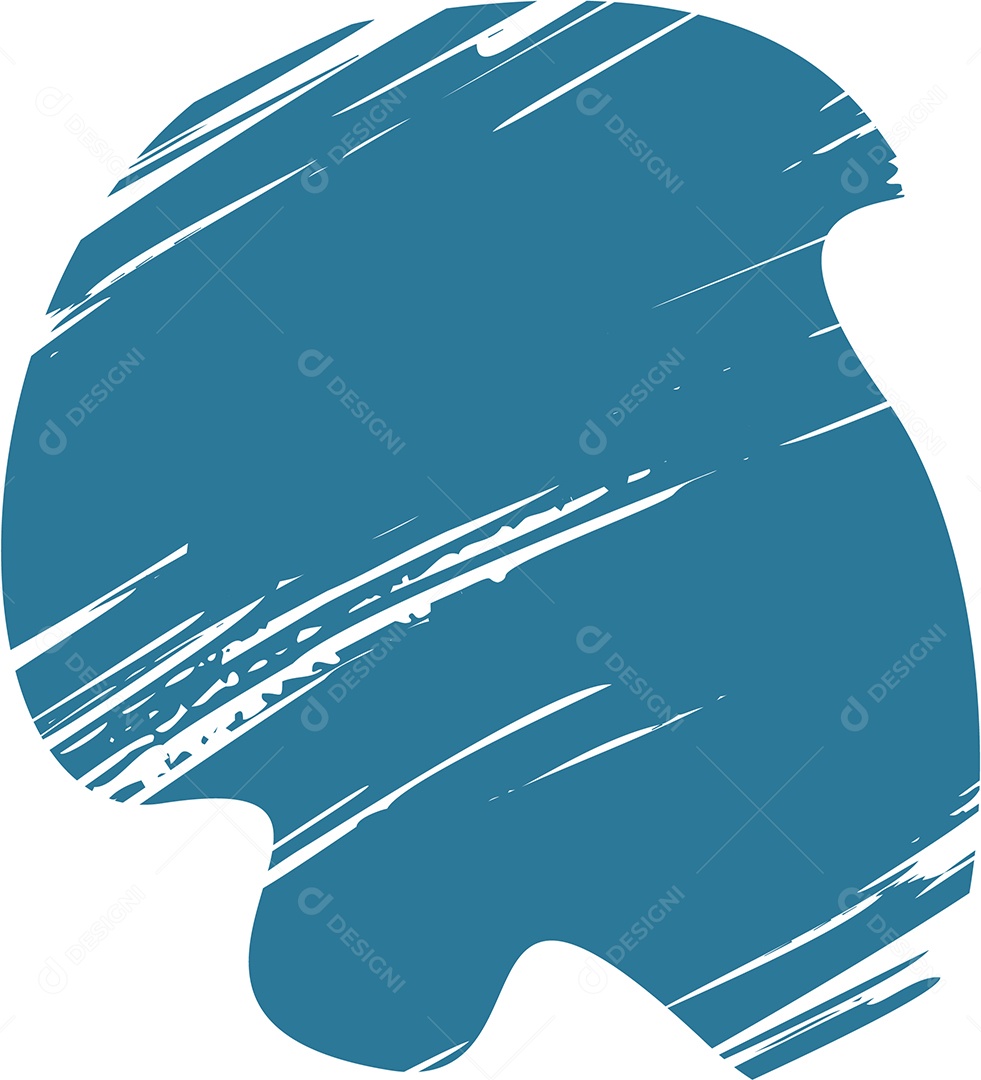 Shape Grunge Mancha de Tinta Azul Ilustração Vetor EPS
