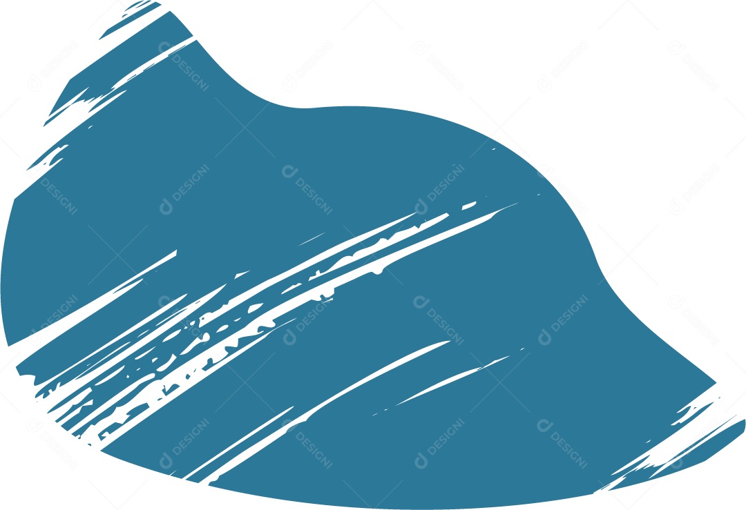 Shape Grunge Mancha de Tinta Azul Ilustração Vetor EPS