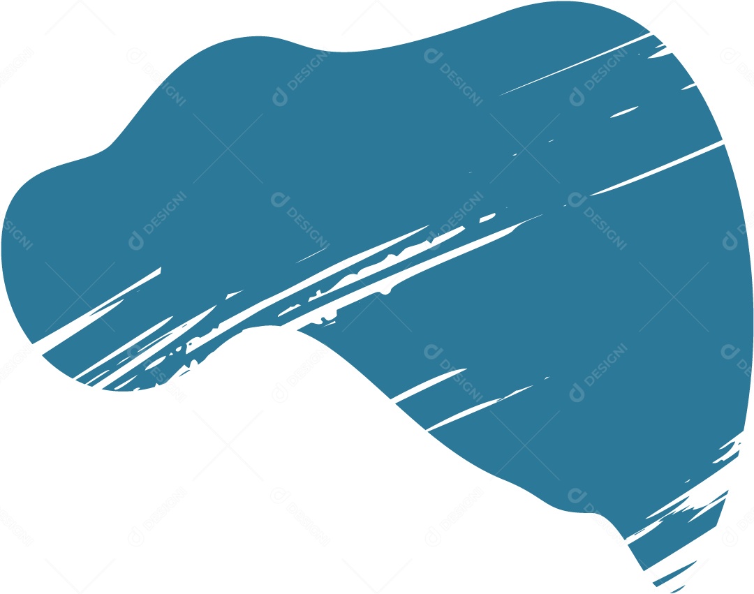 Shape Grunge Mancha de Tinta Azul Ilustração Vetor EPS