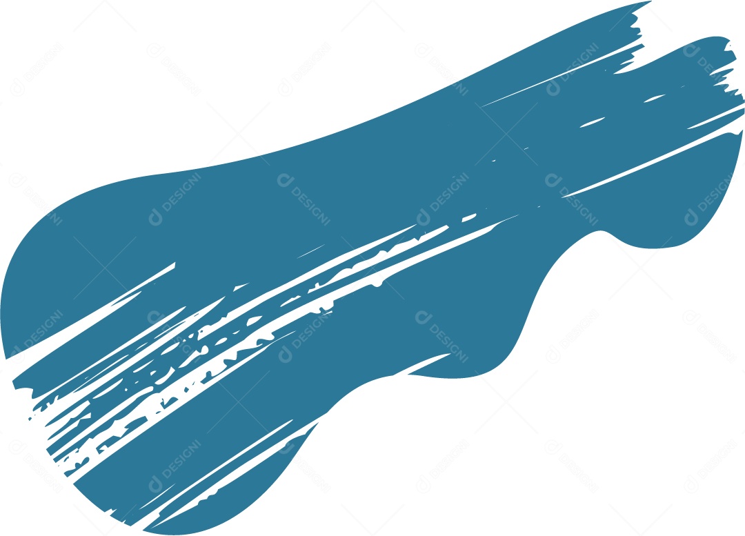 Shape Grunge Mancha de Tinta Azul Ilustração Vetor EPS