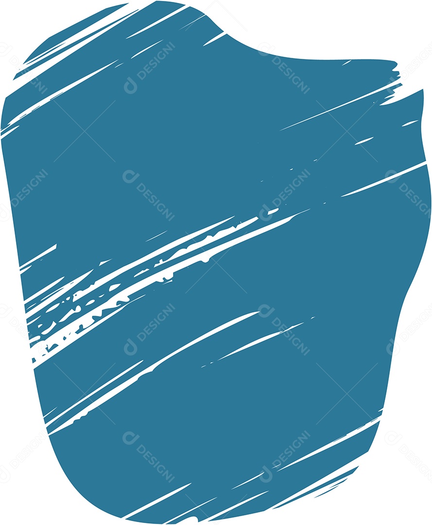Shape Grunge Mancha de Tinta Azul Ilustração Vetor EPS