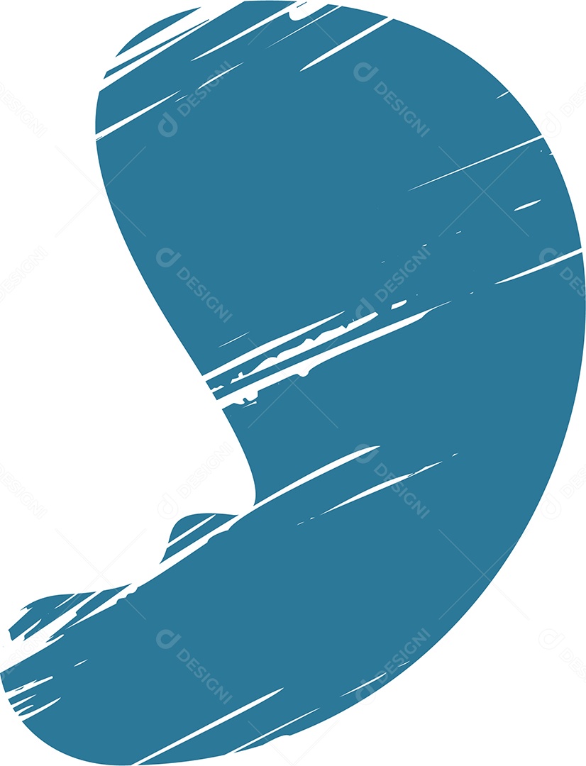 Shape Grunge Mancha de Tinta Azul Ilustração Vetor EPS